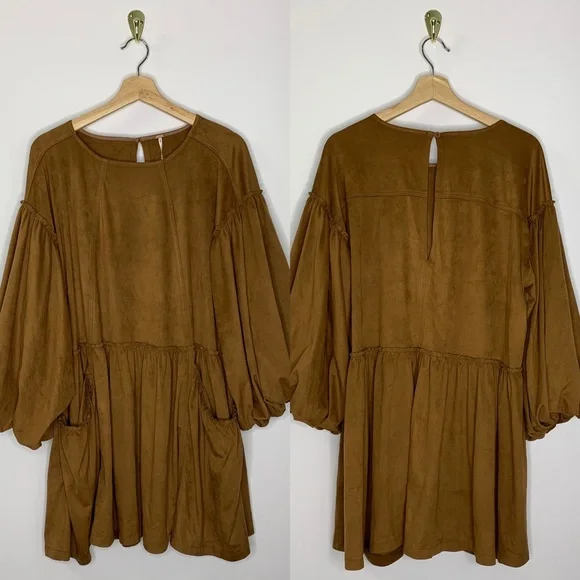 Free People Abbie Vegan Suede Dress - Picture 12 of 16